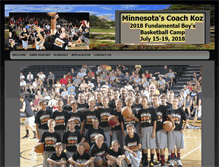 Tablet Screenshot of coachkozbasketballcamp.com